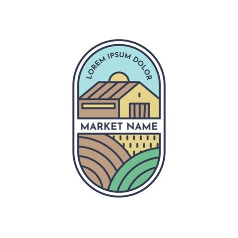 Free Vector Simple Market Logo