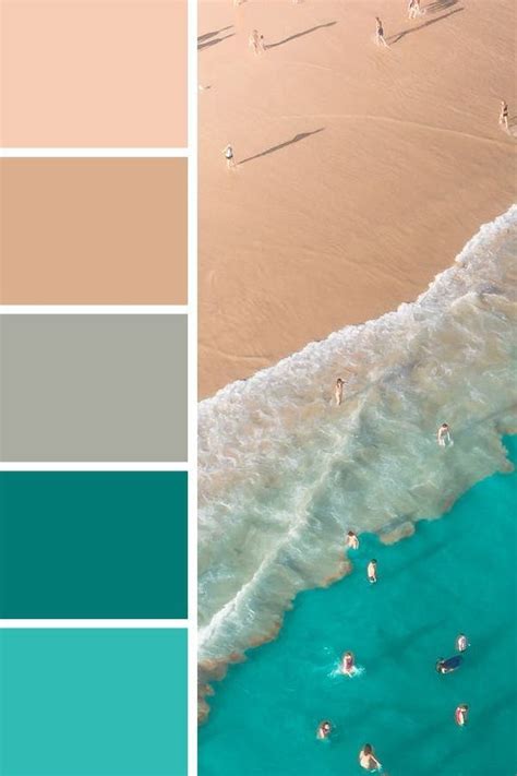 Beachy Pallette Beach Color Palettes Nature Color Palette Color Palette Design