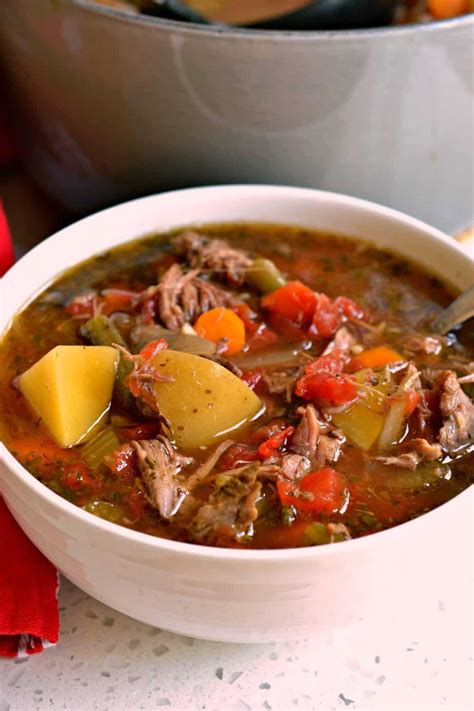 Vegetable Beef Soup Recipe Small Town Woman Mytaemin