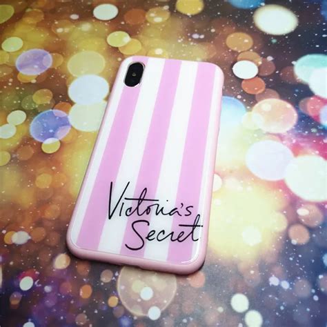 Pink Victorias Tempered Glass Secret Phone Case For Iphone 7 8 6 6s
