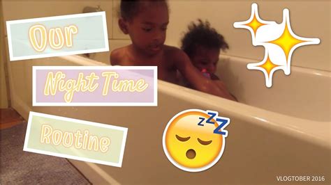 Our Night Routine With 2 Kids Vlogtober Day 5 Youtube