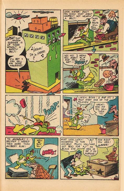 cartoon snap lucky duck comics by irv spector