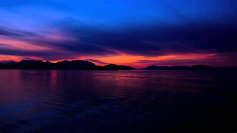 Multicolored Sunset Over Ocean In Alaska 4k Ultra Hd Youtube