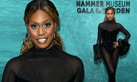 Laverne Cox Shows Off Curves In Sheer Black Bodysuit At 18th Annual Hammer Museum Gala In The