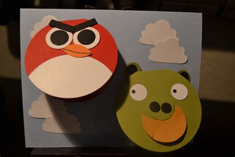 Angry Birds Kids Cards Scrapbook Creations