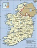 Ireland map with cities. Ireland geographical facts - World atlas