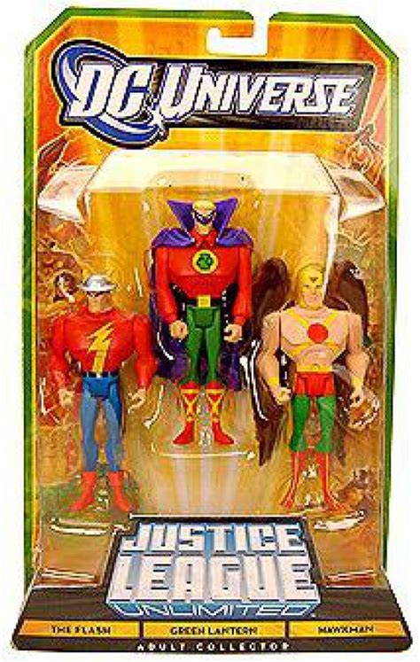 Dc Universe Justice League Unlimited The Flash Green Lantern Hawkman