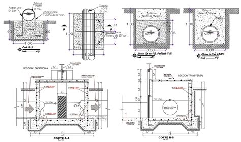 Cad D Drawings Details Of Rcc Structural Blocks Of Tank Autocad File