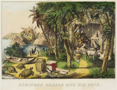 838robinson Crusoe And His Pets By Currier Ives 980x765 Philofrançaisfr