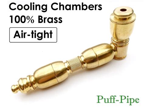 brass smoking pipemetal smoking pipesmoking pipeglass etsy