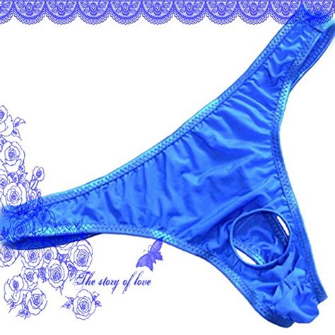 Wenmei Couples Underwear Sexy Lingerie Lovers Open Crotch G String