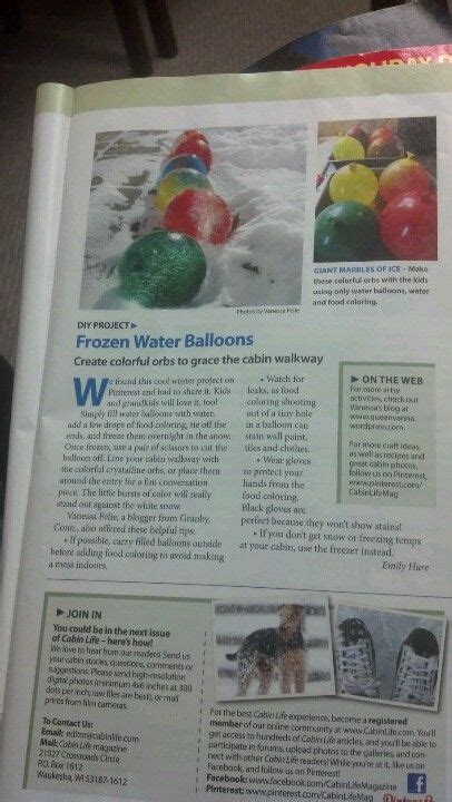Water Ballon Orbs Fill The Ballon With Water Add Food Coloring Freeze