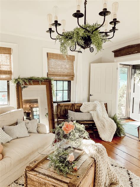 Rustic Vintage Farmhouse Living Room Farmhouse Decor Living Room