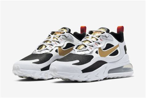 Pops Of Metallic Gold Appear On This Nike Air Max 270 React