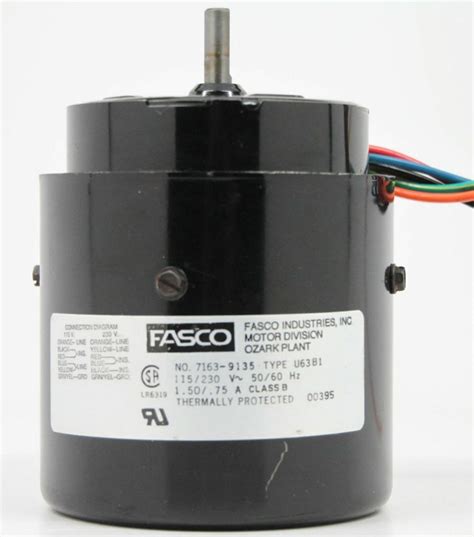 Fasco Industries U63b1 Motor Model 7163 9135 115230 V • 3999 Motor