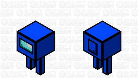 Among Us Blue Character Minecraft Mob Skin