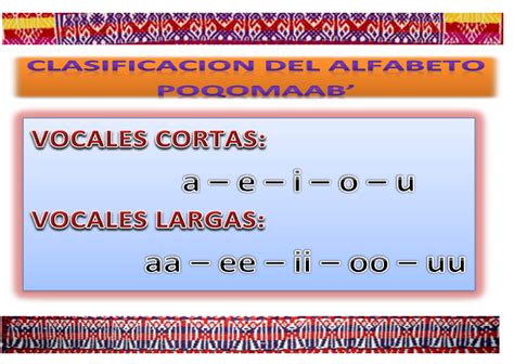 Proposta de reforma do alfabeto. Vocales cortas y largas del Idioma Maya Poqomam ...