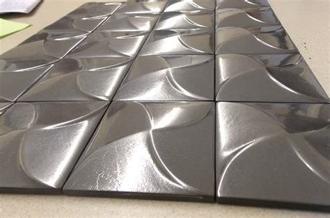 Metal Wall Tiles Home Design Contemporary Tile Design Ideas From