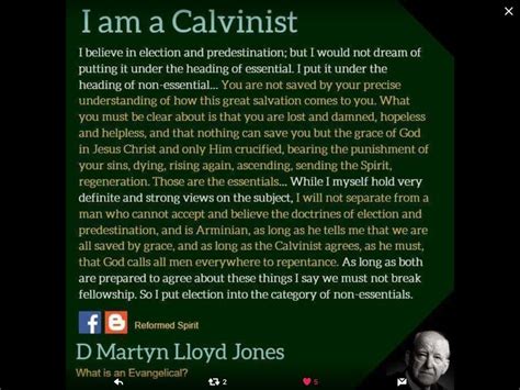 Martin Lloyd Jones I AM A CALVINIST Lloyd Jones Calvinist Lloyd