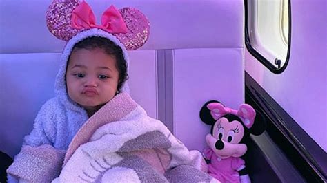 A replica of her mom kylie jenner's. Kylie Jenner's Daughter Stormi Is Decked Out In Minnie Mouse After Her First Trip To Disney ...