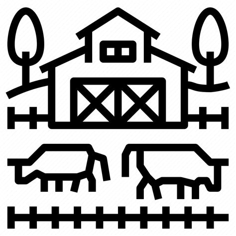 Barn Cow Farm Livestock Icon Download On Iconfinder