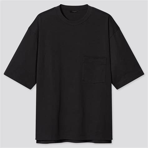 Cotton Goods Plain Black Short Sleeve Round Neck Cotton Unisex Tshirt