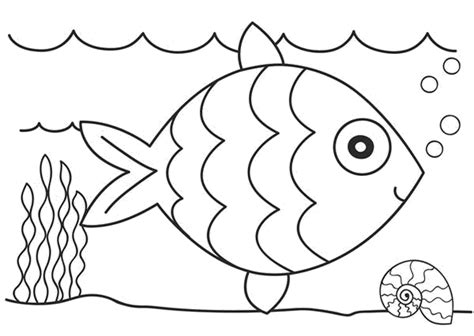 Sketsa gambar mewarnai pemandangan sederhana mudah. √14+ Gambar Mewarnai Binatang Laut Anak TK, PAUD dan SD ...