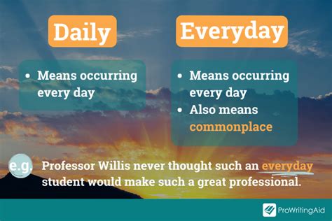 How To Use The Word Everyday