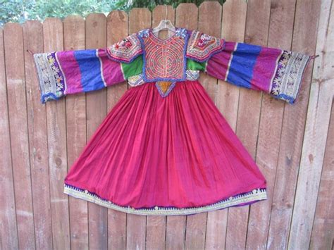 Afghan Kuchi Tribal Traditional Vintage Dress 413 Gem