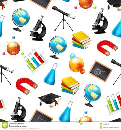 Science Seamless Background Royalty Free Stock Photos