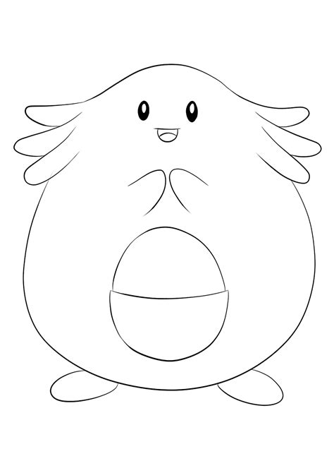 Chansey No113 Pokemon Generation I All Pokemon Coloring Pages Kids