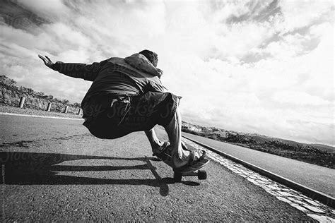 Downhill Skateboarding Maximum Speed By Stocksy Contributor Urs
