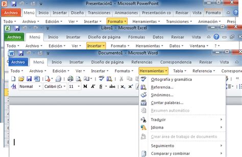 Donde Está El Menú De Herramientas En Office 2007 2010 Y 2013
