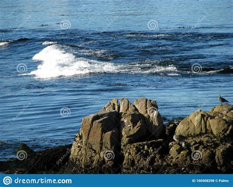 Rocky Pacific Ocean Coastline At Big Sur California Stock Photo