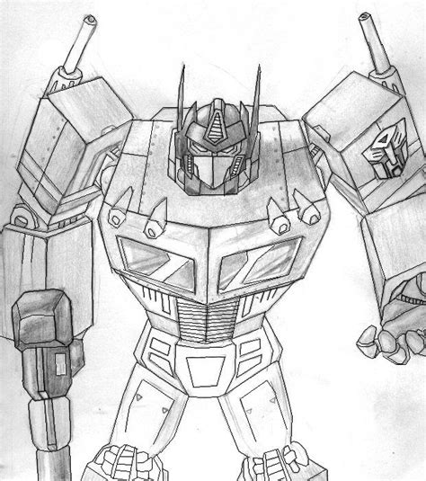 Optimus Prime Drawing By Sub Zero6 On Deviantart