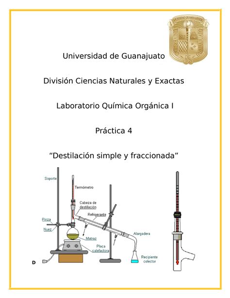Reporte De Práctica 4 Lab Orgánicalaboratorio Química Orgánica I