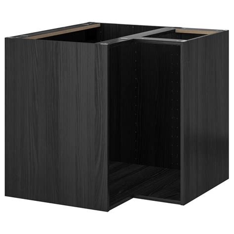You've just successfully built your frame for your ikea banquette! METOD Corner base cabinet frame - wood effect black - IKEA