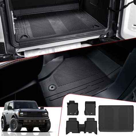 Haka Tough Floor Mats And Cargo Liner For 2021 2022 2023 Ford Bronco 4