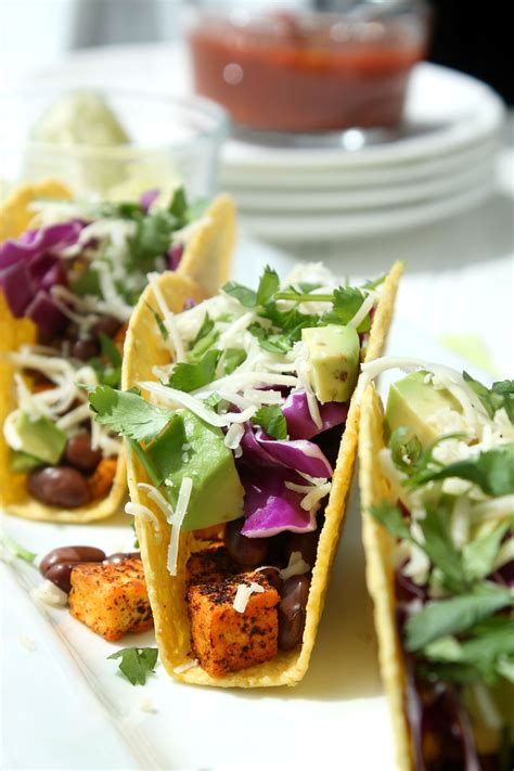 Firmed tofu is usually drained and squeezed or pressed before cooking. Loaded Tofu Tacos | Recipe | Tofu tacos, Firm tofu recipes ...