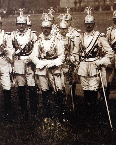 Elegant Garde Du Corps Officers In Full Dress Uniform