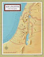 Map of the Holy Land at the Time of Jesus Poster | Communication Center ...