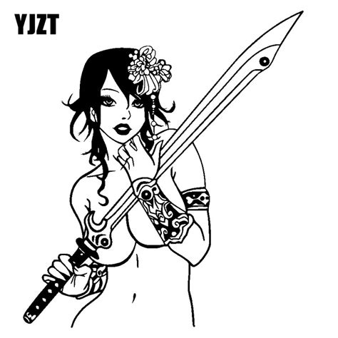 Buy Yjzt 157cm178cm Sexy Beauty Warrior Car Sticker