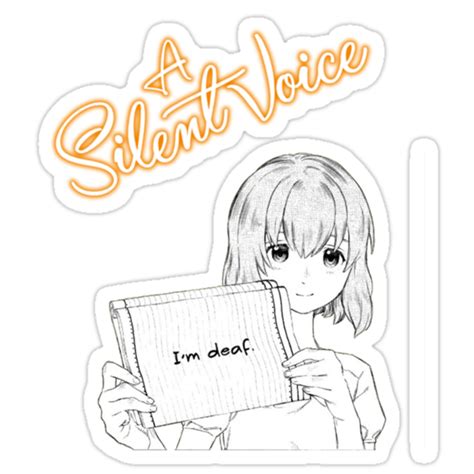 Unochara amiyaen 15 7 fanart: "A Silent Voice Shoko " Stickers by NinjaAway | Redbubble