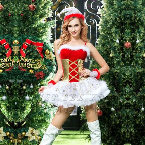 New Porn Women Babydoll Lingerie Sexy Hot Erotic Red Christmas Costumes Cosplay Sexy Underwear