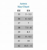 Image result for Aetrex Shoe Size Chart