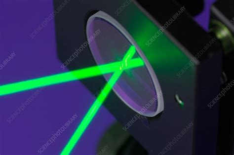 Laser Beam Reflection Stock Image C0028387 Science Photo Library