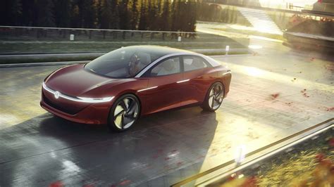 Volkswagen Id Vizzion Concept For All Electric Sedan By 2022 Debuts In