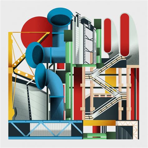Centre Pompidou High Tech Architectures Inside Out Landmark