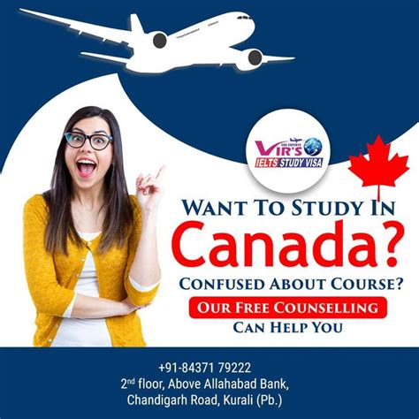 Canada Study Visa Study Ielts Flyer Design Inspiration