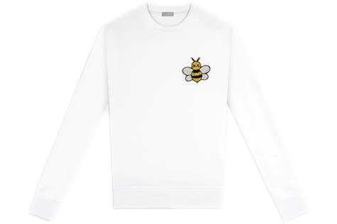Kaws X Dior Jeweled Bee Crewneck Sweatshirt White Ss19 Cn